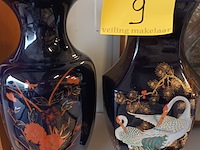 Lot 9 - kobalt blauwe vazen. 2 stuks