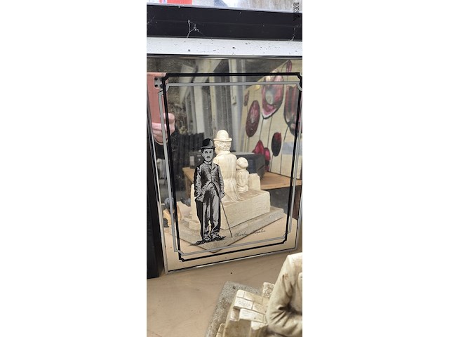Lot 9 - lot chaplin figuren en kaders ong 13 stuks - afbeelding 6 van  9
