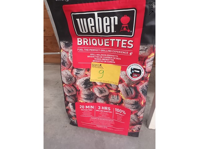 Lot 9 - restzak briquetten en houtskool - afbeelding 1 van  3