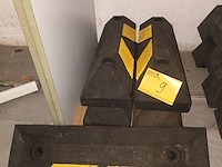Lot 9 - rubberen parkeerstop. 5 stuks