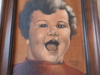 Lot 9 - schilderij kind