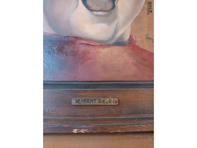 Lot 9 - schilderij kind - afbeelding 3 van  4