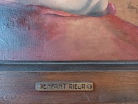 Lot 9 - schilderij kind - afbeelding 3 van  4