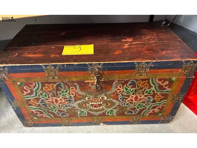 Lot 9 - vintage opbergkist - afbeelding 1 van  2