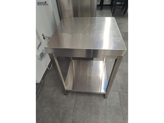 Lot 9 - werktafel rvs ggmgastro- 2 stuks - afbeelding 2 van  2
