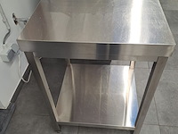 Lot 9 - werktafel rvs ggmgastro- 2 stuks - afbeelding 2 van  2