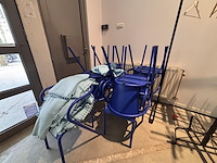 Lot 9 ronde terrastafels incl 14 stoelen - afbeelding 5 van  5