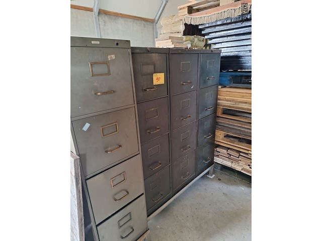 Lot 90 - archiefkasten met inhoud. 4 stuks - afbeelding 1 van  20