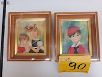 Lot 90 - kadertje sorizet. 2 stuks - afbeelding 2 van  3