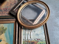 Lot 90 - lot oude kaders diverse maten en modellen -7 stuks - afbeelding 2 van  4