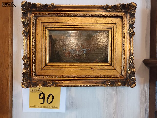 Lot 90 - schilderij dansende mensen - afbeelding 1 van  4