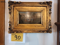 Lot 90 - schilderij dansende mensen - afbeelding 1 van  4