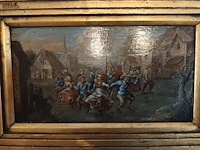 Lot 90 - schilderij dansende mensen - afbeelding 2 van  4