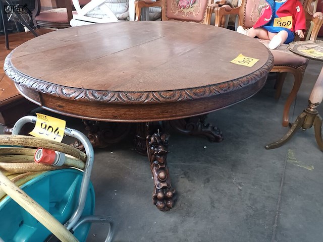 Lot 903 - antieke jachtsalontafel - afbeelding 1 van  5