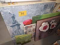 Lot 91 - canvassen. 6 stuks - afbeelding 1 van  5