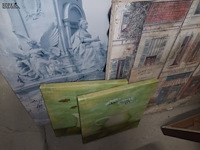 Lot 91 - canvassen. 6 stuks - afbeelding 4 van  5