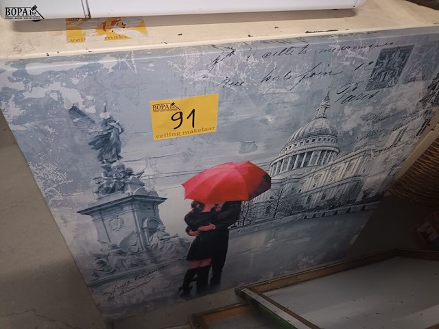 Lot 91 - canvassen. 6 stuks - afbeelding 5 van  5