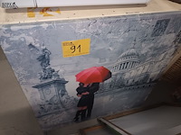 Lot 91 - canvassen. 6 stuks - afbeelding 5 van  5