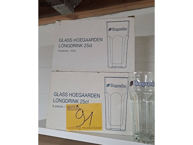 Lot 91 - hoegaarden glazen 12 stuks - afbeelding 2 van  2