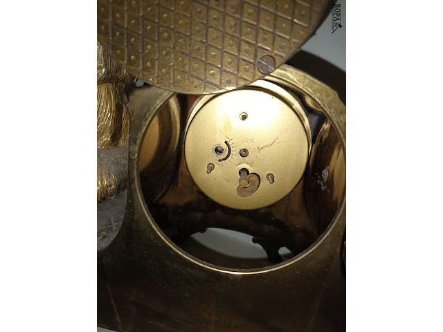 Lot 91 - messing schouwgarnituur - afbeelding 5 van  7