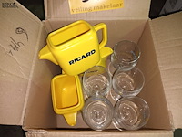 Lot 91 - ricard glazen en kannen. 8 stuks - afbeelding 3 van  3