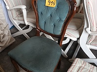 Lot 914 - antieke blauwe stoel - afbeelding 1 van  7