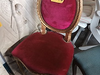 Lot 916 - antieke vergulde stoel - afbeelding 1 van  4