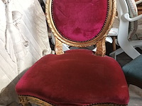 Lot 916 - antieke vergulde stoel - afbeelding 3 van  4