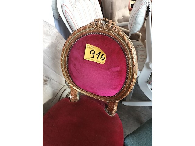 Lot 916 - antieke vergulde stoel - afbeelding 4 van  4