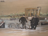 Lot 92 - tekeningen. 2 stuks - afbeelding 3 van  5