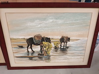 Lot 92 - tekeningen. 2 stuks - afbeelding 4 van  5