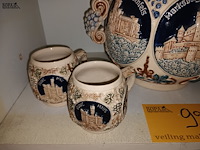 Lot 92 - vintage punch bowl set. 5 stuks - afbeelding 2 van  5