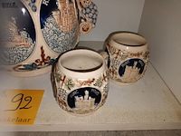 Lot 92 - vintage punch bowl set. 5 stuks - afbeelding 3 van  5