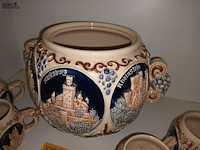 Lot 92 - vintage punch bowl set. 5 stuks - afbeelding 4 van  5