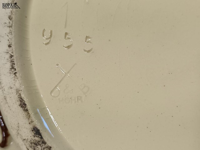 Lot 92 - vintage punch bowl set. 5 stuks - afbeelding 5 van  5