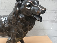 Lot 93 - beeld hond in plaaster - afbeelding 3 van  5