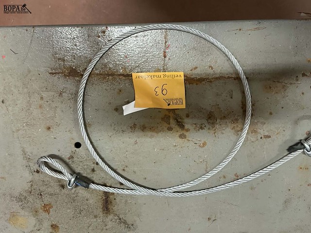 Lot 93 - handlier met staaldraadkabel - staaldraadtakel - 5 draadstan - afbeelding 4 van  4