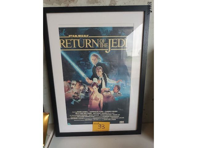 Lot 93 - poster star wars 1983 - afbeelding 1 van  4