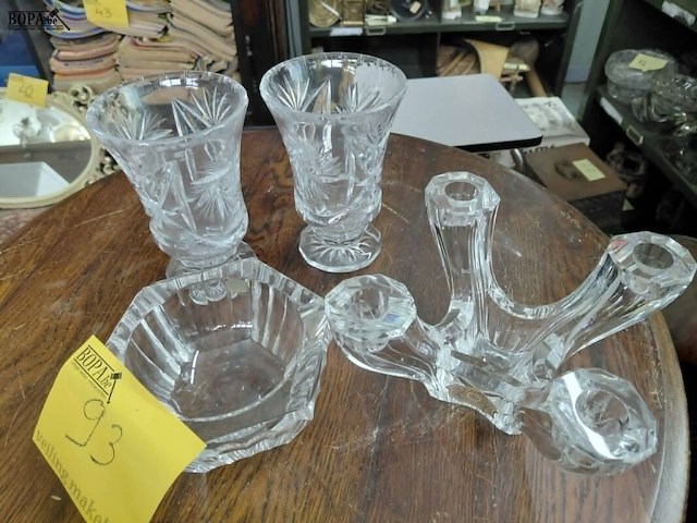 Lot 93 - set decoratief glaswerk oa. vsl - afbeelding 1 van  4