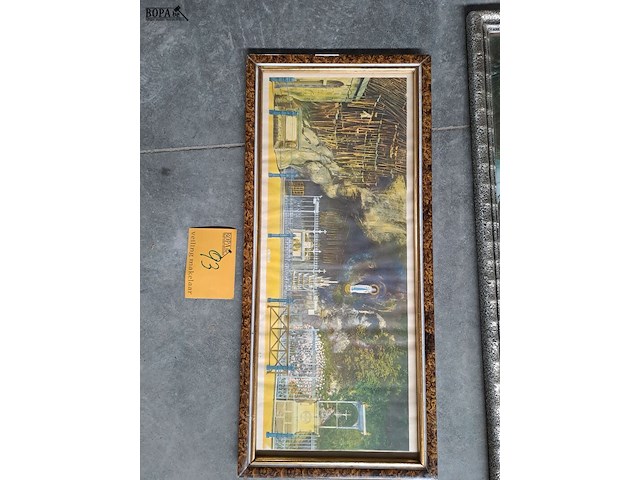 Lot 93 - trio religieuze kaders - afbeelding 1 van  4