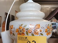 Lot 93 - vintage hanglamp ecru - afbeelding 1 van  2