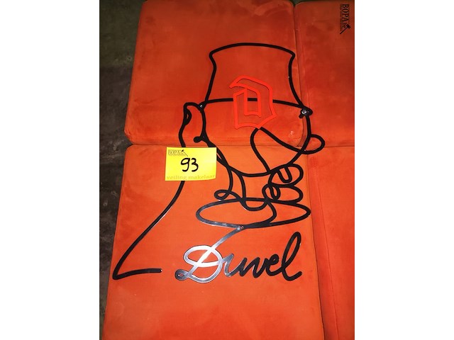 Lot 93 - wandreclamebord duvel - afbeelding 1 van  3