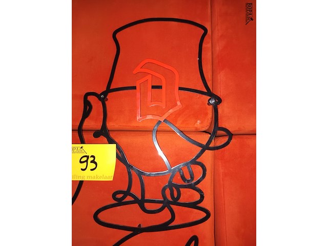 Lot 93 - wandreclamebord duvel - afbeelding 2 van  3