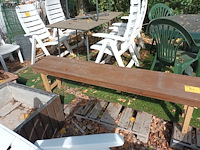 Lot 94 - houten bank - afbeelding 1 van  5