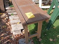 Lot 94 - houten bank - afbeelding 3 van  5