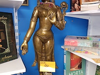 Lot 94 - koperen beeld oosterse danseres - afbeelding 1 van  5