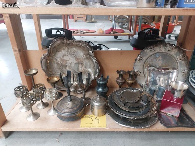 Lot 94 - lot verzilverde items, ong. 29 stuks - afbeelding 1 van  1