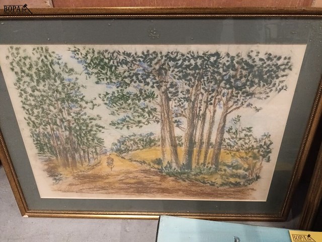 Lot 94 - schilderij. 3 stuks - afbeelding 3 van  5