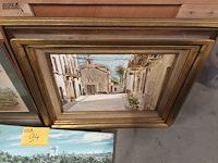 Lot 94 - schilderij. 3 stuks - afbeelding 5 van  5