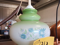 Lot 94 - vintage hanglamp groen - afbeelding 2 van  2
